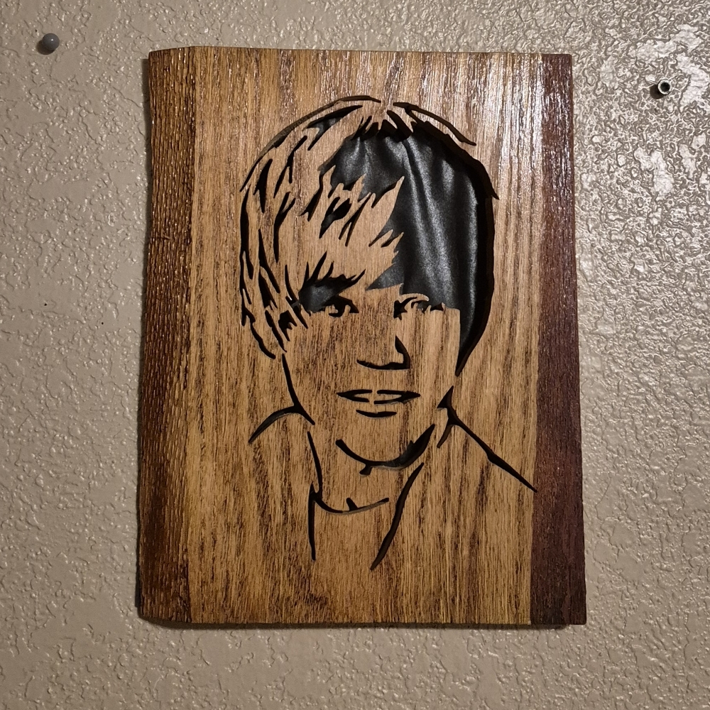 Justin Bieber Scrollsaw Art Handmade